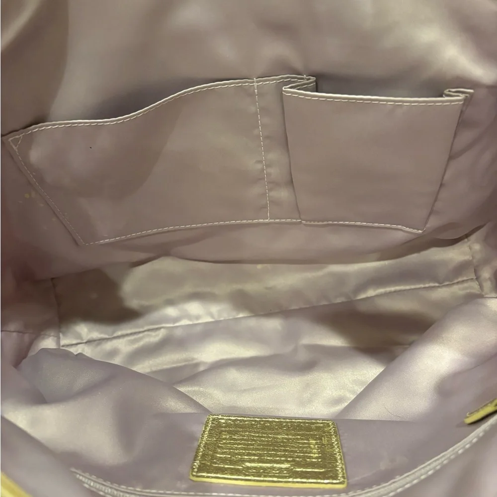 Coach Signature Tartan Plaid Tote Bag - Picture 5 of 6